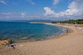 Sandy Kyparissia Beach, Western Peloponnese, Greece Royalty Free Stock Photo